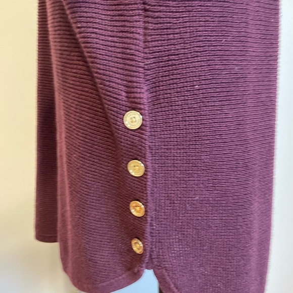 🆕🌟Michael Kors Deep Burgundy Knitted Sweater - Picture 4 of 8